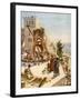 Uzziah erects engines of war on the walls - Bible-William Brassey Hole-Framed Premium Giclee Print