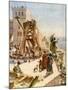 Uzziah erects engines of war on the walls - Bible-William Brassey Hole-Mounted Giclee Print