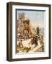 Uzziah erects engines of war on the walls - Bible-William Brassey Hole-Framed Premium Giclee Print