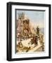 Uzziah erects engines of war on the walls - Bible-William Brassey Hole-Framed Premium Giclee Print