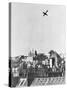 V-1 German Missile over English Town 1944-null-Stretched Canvas