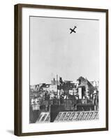 V-1 German Missile over English Town 1944-null-Framed Photographic Print