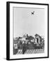 V-1 German Missile over English Town 1944-null-Framed Photographic Print