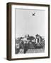 V-1 German Missile over English Town 1944-null-Framed Photographic Print