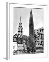 V-2 Rocket in Trafalgar Square, 1945-null-Framed Photographic Print