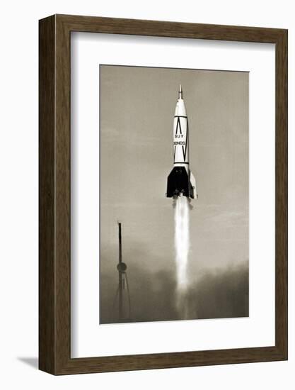 V-2 Rocket Launch In USA-Detlev Van Ravenswaay-Framed Photographic Print