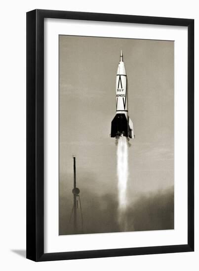 V-2 Rocket Launch In USA-Detlev Van Ravenswaay-Framed Photographic Print