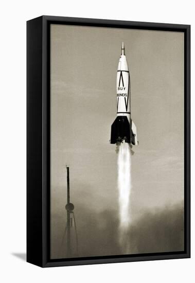 V-2 Rocket Launch In USA-Detlev Van Ravenswaay-Framed Stretched Canvas