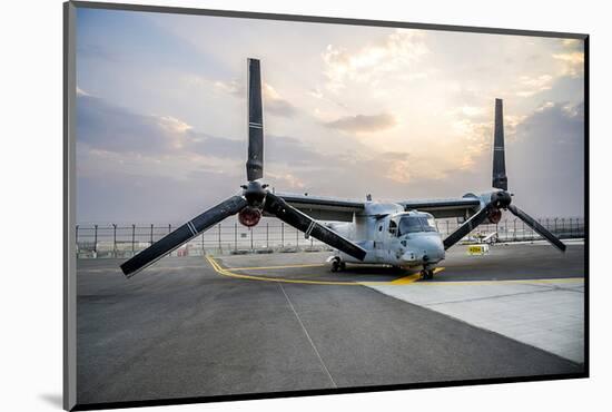 V-22 Osprey joint service aircraft-null-Mounted Art Print