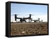 V-22 Osprey Tiltrotor Aircraft Arrive at Camp Bastion, Afghanistan-Stocktrek Images-Framed Stretched Canvas