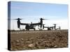 V-22 Osprey Tiltrotor Aircraft Arrive at Camp Bastion, Afghanistan-Stocktrek Images-Stretched Canvas