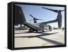 V-22 Osprey Tiltrotor Aircraft at Camp Bastion, Afghanistan-Stocktrek Images-Framed Stretched Canvas