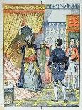 The Dey of Algiers, Hussein Ibn El Hussein Strikes the French Ambassador, M. Deval-V.a. Poirson-Giclee Print