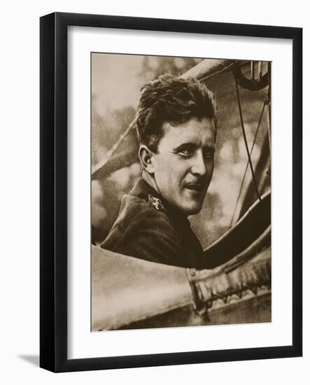 V.C. Survivor of War-Flecked Skies, 1917-English Photographer-Framed Giclee Print