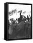 V Day Celebrations in Trafalgar Square London, 1945-null-Framed Stretched Canvas