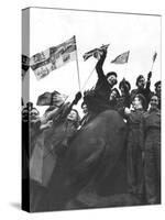 V Day Celebrations in Trafalgar Square London, 1945-null-Stretched Canvas