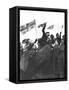 V Day Celebrations in Trafalgar Square London, 1945-null-Framed Stretched Canvas