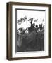 V Day Celebrations in Trafalgar Square London, 1945-null-Framed Premium Photographic Print