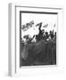 V Day Celebrations in Trafalgar Square London, 1945-null-Framed Premium Photographic Print