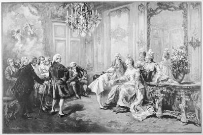Wolfgang Amadeus Mozart Received by Madame De Pompadour
