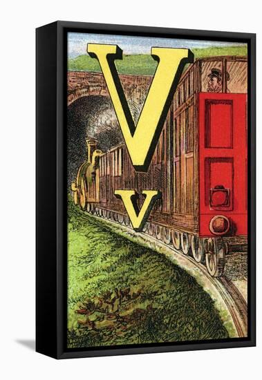 V For the Van That Follows the Train-Edmund Evans-Framed Stretched Canvas