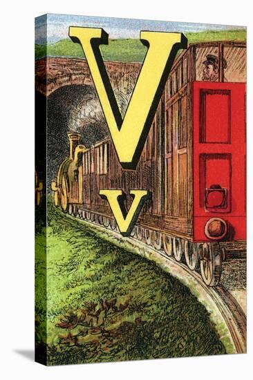 V For the Van That Follows the Train-Edmund Evans-Stretched Canvas