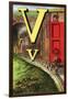 V For the Van That Follows the Train-Edmund Evans-Framed Art Print