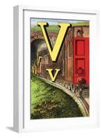 V For the Van That Follows the Train-Edmund Evans-Framed Art Print