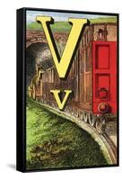 V For the Van That Follows the Train-Edmund Evans-Framed Stretched Canvas