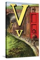 V For the Van That Follows the Train-Edmund Evans-Stretched Canvas