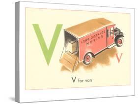 V is for Van-null-Stretched Canvas