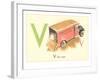 V is for Van-null-Framed Art Print