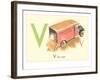 V is for Van-null-Framed Art Print