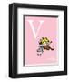 V is for Violin (pink)-Theodor (Dr. Seuss) Geisel-Framed Art Print