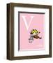 V is for Violin (pink)-Theodor (Dr. Seuss) Geisel-Framed Art Print