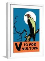 V is for Vulture-Charles Buckles Falls-Framed Art Print