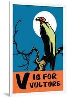 V is for Vulture-Charles Buckles Falls-Framed Art Print