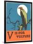 V is for Vulture-null-Framed Premium Giclee Print