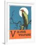 V is for Vulture-null-Framed Art Print