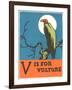 V is for Vulture-null-Framed Art Print