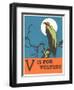 V is for Vulture-null-Framed Art Print