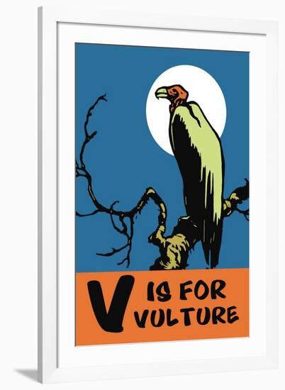 V is for Vulture-Charles Buckles Falls-Framed Art Print