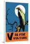 V is for Vulture-Charles Buckles Falls-Framed Art Print