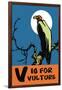 V is for Vulture-Charles Buckles Falls-Framed Art Print