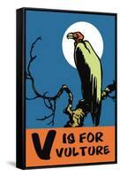 V is for Vulture-Charles Buckles Falls-Framed Stretched Canvas