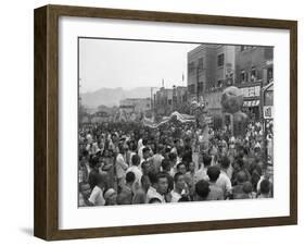 V-J Day (Victory over Japan) Is Celebrated in Chongqing (Chungking), China-null-Framed Photo