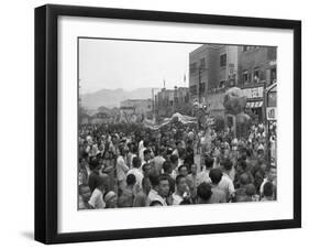 V-J Day (Victory over Japan) Is Celebrated in Chongqing (Chungking), China-null-Framed Photo