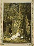 Snow White: When the Dwarfs Returned, They Discovered the Sleeping Snow White-V^p^ Mohn-Stretched Canvas