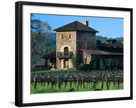 V Sattui Winery and Vineyard in St. Helena, Napa Valley Wine Country, California, USA-John Alves-Framed Photographic Print