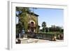 V Sattui Winery Building, Napa Valley, CA-George Oze-Framed Photographic Print